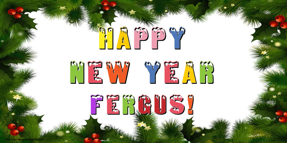  Greetings Cards for New Year - Christmas Decoration | Happy New Year Fergus!