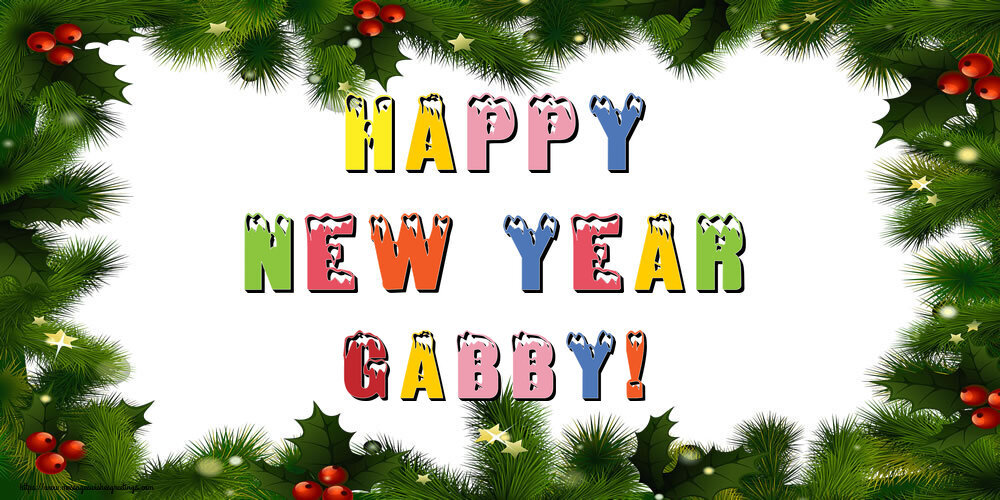  Greetings Cards for New Year - Christmas Decoration | Happy New Year Gabby!