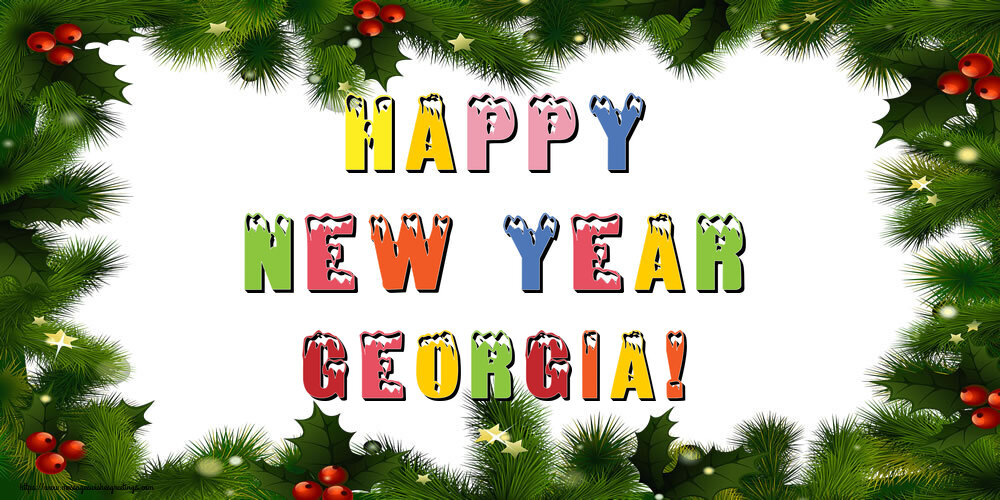  Greetings Cards for New Year - Christmas Decoration | Happy New Year Georgia!