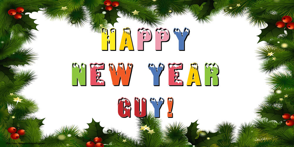  Greetings Cards for New Year - Christmas Decoration | Happy New Year Guy!