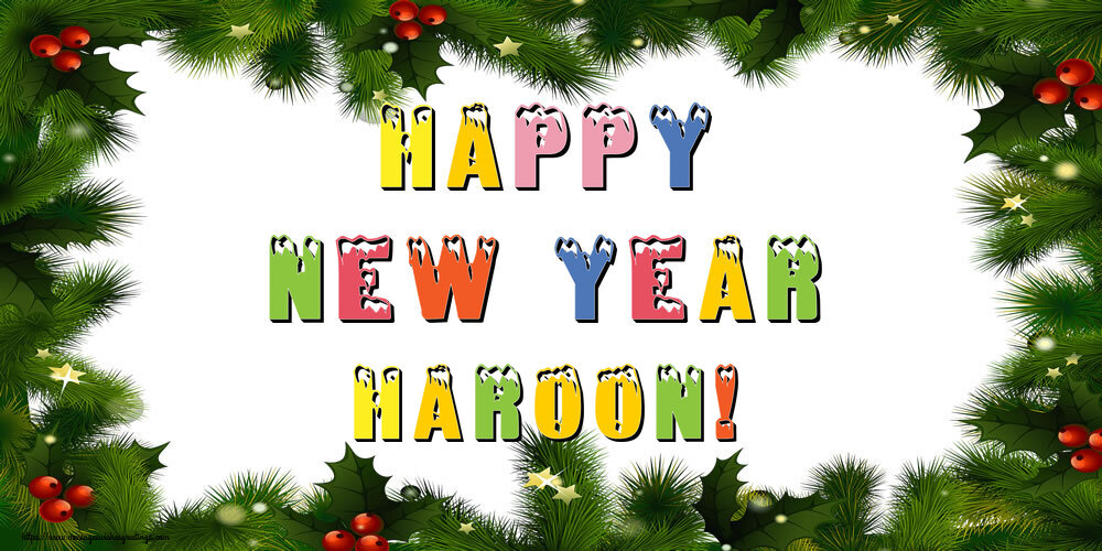  Greetings Cards for New Year - Christmas Decoration | Happy New Year Haroon!