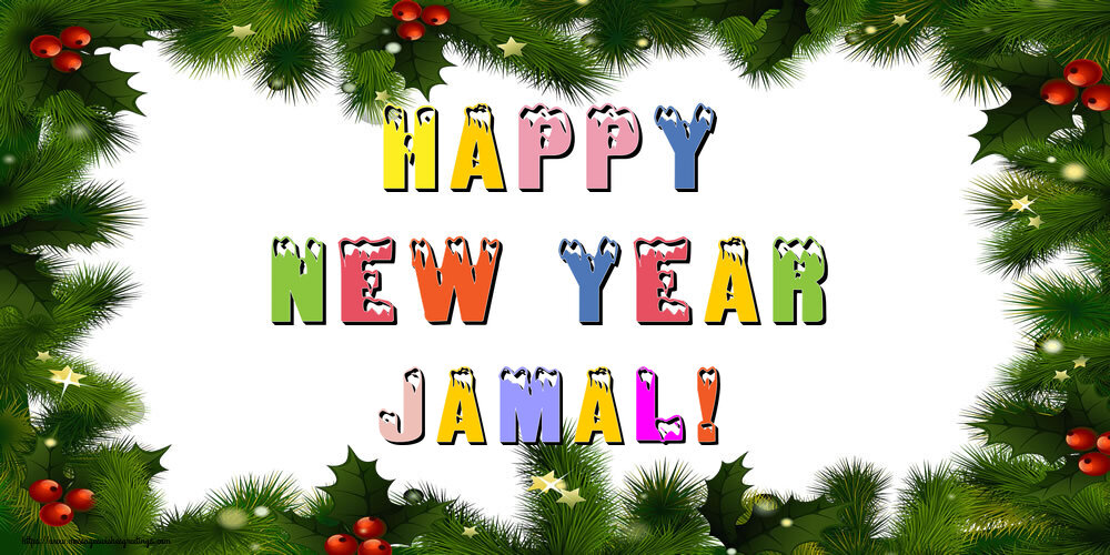 Greetings Cards for New Year - Happy New Year Jamal!