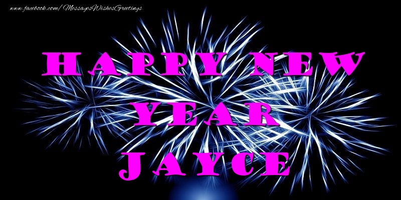 Greetings Cards for New Year - Fireworks | Happy New Year Jayce