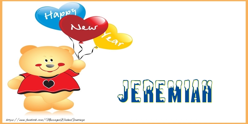 Greetings Cards for New Year - Happy New Year Jeremiah!