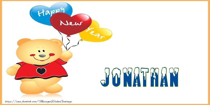 Greetings Cards for New Year - Happy New Year Jonathan!