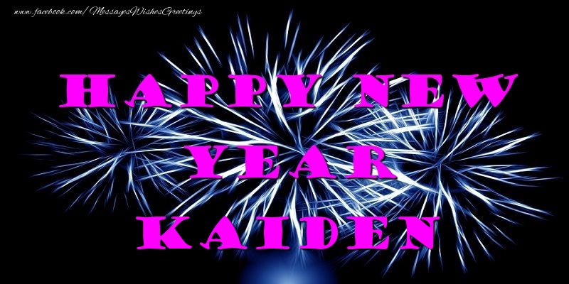 Greetings Cards for New Year - Fireworks | Happy New Year Kaiden