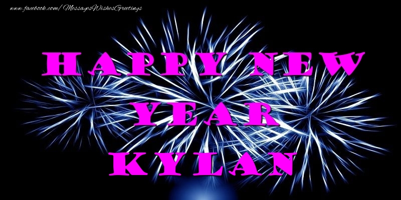 Greetings Cards for New Year - Happy New Year Kylan