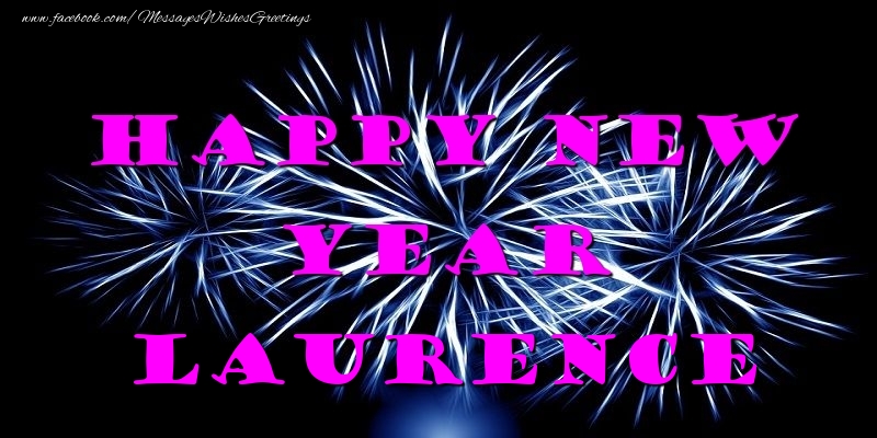 Greetings Cards for New Year - Fireworks | Happy New Year Laurence