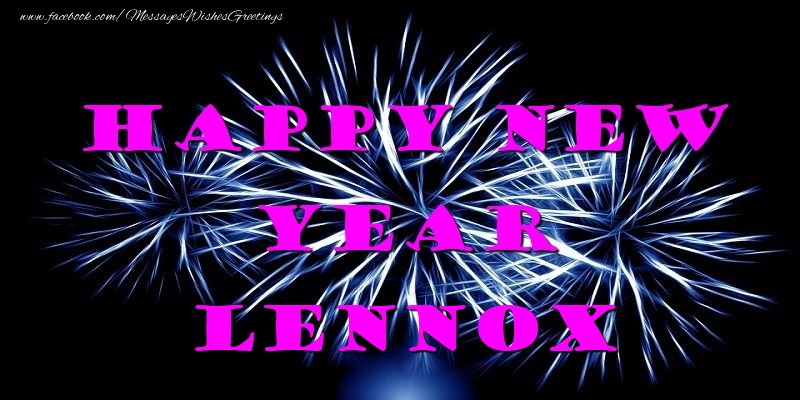 Greetings Cards for New Year - Fireworks | Happy New Year Lennox