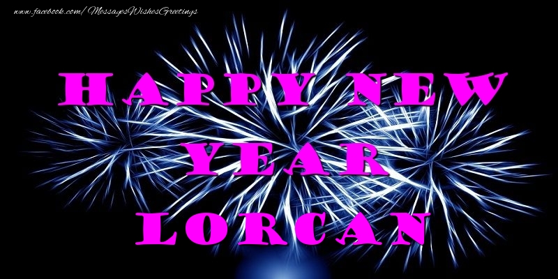Greetings Cards for New Year - Fireworks | Happy New Year Lorcan