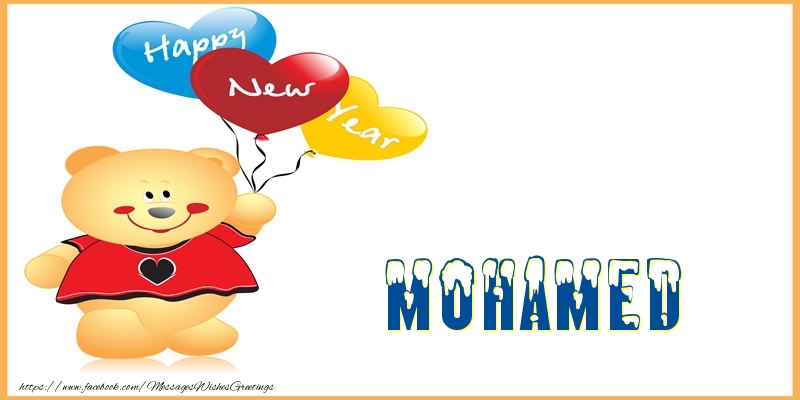 Greetings Cards for New Year - Happy New Year Mohamed!