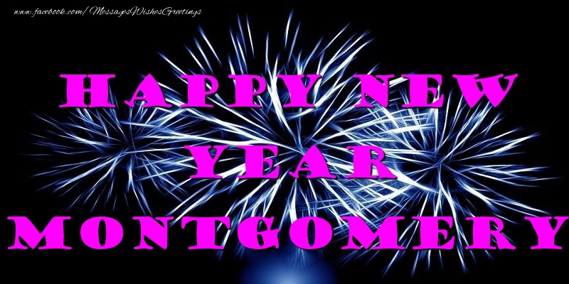 Greetings Cards for New Year - Fireworks | Happy New Year Montgomery