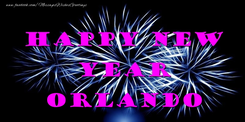 Greetings Cards for New Year - Happy New Year Orlando