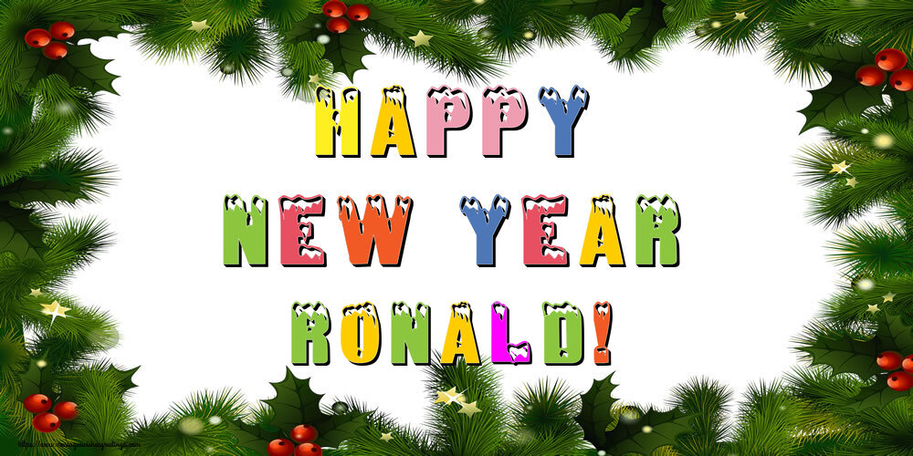  Greetings Cards for New Year - Christmas Decoration | Happy New Year Ronald!
