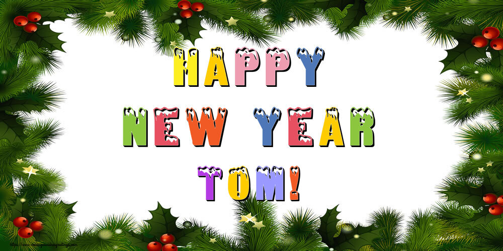  Greetings Cards for New Year - Christmas Decoration | Happy New Year Tom!