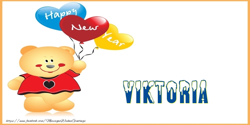 Greetings Cards for New Year - Happy New Year Viktoria!