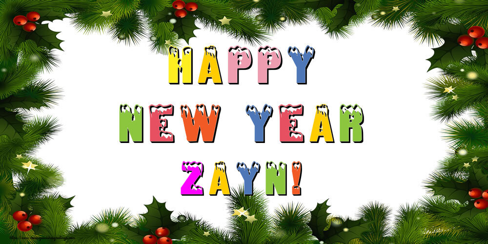  Greetings Cards for New Year - Christmas Decoration | Happy New Year Zayn!