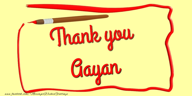  Greetings Cards Thank you - Messages | Thank you, Aayan