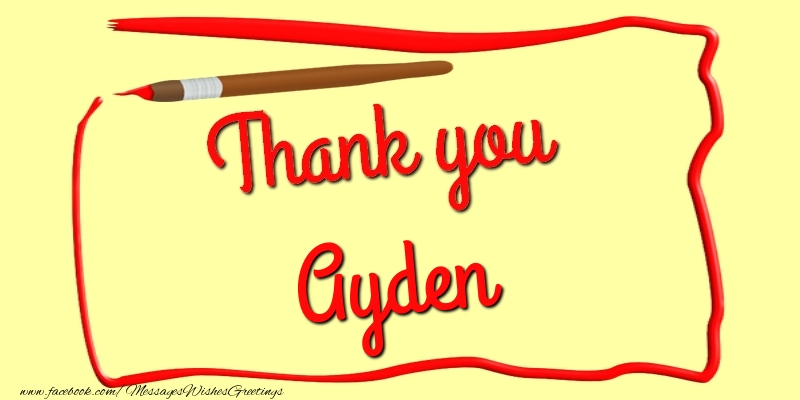  Greetings Cards Thank you - Messages | Thank you, Ayden