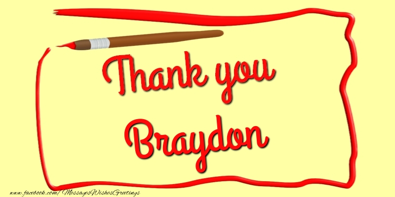 Greetings Cards Thank you - Messages | Thank you, Braydon