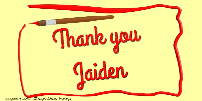 Greetings Cards Thank you - Messages | Thank you, Jaiden