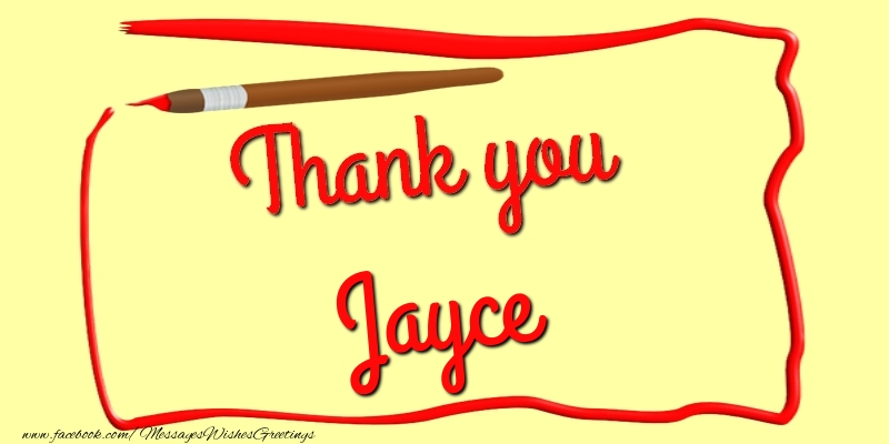 Greetings Cards Thank you - Messages | Thank you, Jayce