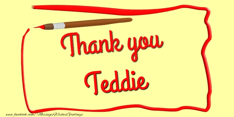 Greetings Cards Thank you - Messages | Thank you, Teddie