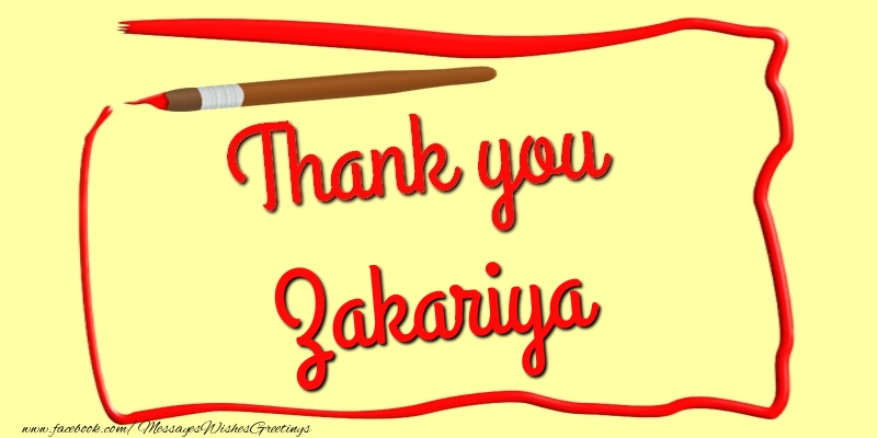 Greetings Cards Thank you - Messages | Thank you, Zakariya