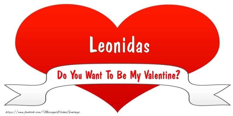 Greetings Cards for Valentine's Day - Leonidas Do You Want To Be My Valentine?