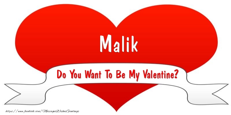 Greetings Cards for Valentine's Day - Hearts | Malik Do You Want To Be My Valentine?