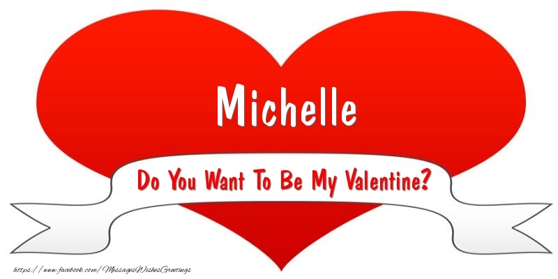 Greetings Cards for Valentine's Day - Hearts | Michelle Do You Want To Be My Valentine?