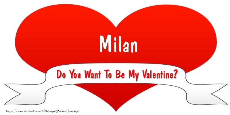 Greetings Cards for Valentine's Day - Hearts | Milan Do You Want To Be My Valentine?