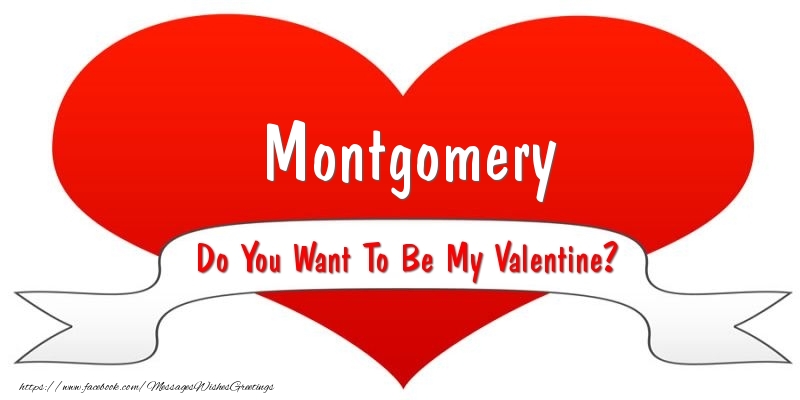 Greetings Cards for Valentine's Day - Montgomery Do You Want To Be My Valentine?