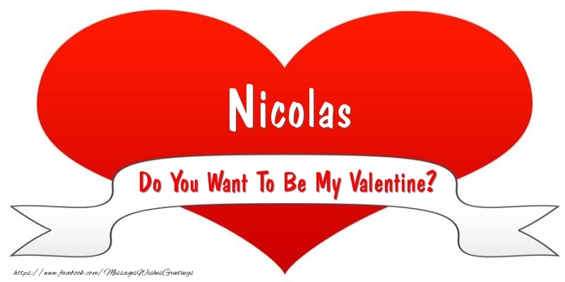  Greetings Cards for Valentine's Day - Hearts | Nicolas Do You Want To Be My Valentine?