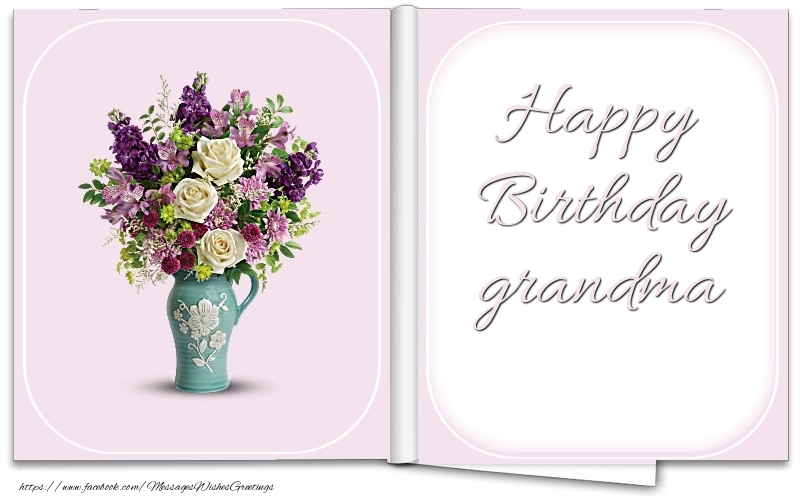 Greetings Cards for Birthday for Grandmother - Happy Birthday grandma